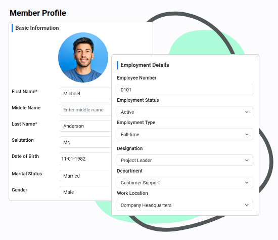 Team Member Profile in SaralFlow Platform